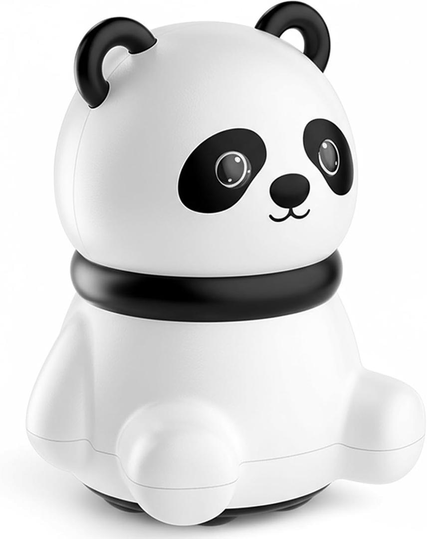 Mini Handheld Massager, Small Handheld Massager for Whole Body, Shoulders, Neck, Back, Leg, Pain Relief & Relaxation - Panda Gifts (White)