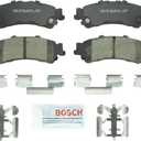 BOSCH BC792 QuietCast Premium Ceramic Disc Brake Pad Set - Compatible with Select Cadillac DTS; Chevrolet Astro, Avalanche, Silverado, Suburban, Tahoe; GMC Safari, Sierra, Yukon, Yukon XL + More; REAR
