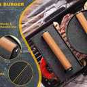 Kitchen Tools 5.7"Cast Iron Smashed Burger Press, 8 bacon Grill Press Crispy Smash Burgers Burger Tool for Grill and Griddle BBQs and Tailgates Gifts for Men and BBQ Enthusiasts