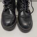 DREAM PAIRS Women's Fashion Platform Combat Boots Lace Up Lug Sole Goth Ankle Booties Shoes (6.5, Black)