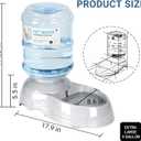 3 Gallon Dog Water Dispenser for Large Dogs, Automatic Gravity Pet Water Station, Large Capacity Pet Drinking for Lage Dogs and Multi-Pet, Anti-Slip Base, BPA-Free