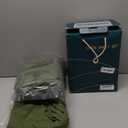 LBRO2M 100% Pure Linen Sheet Set Deep Pocket Up to 16" Bed Sheets Sets, Natural Flax Beddings Soft, Breathable, Comfortable for All Seasons 4 Pcs Sheet Set King Size, Olive Green