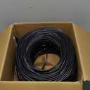 CAT6 Shielded Cable, 500ft, FTP (Overall Foil Shield), 23AWG Solid Bare Copper, 550MHz, ETL Listed &CMR Riser Rated, Indoor, Bulk Ethernet Cable, Black