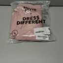 Womens Summer Tops Crochet Cap Short Sleeve Shirts Casual Loose Texture Round Neck Knit Tshirts Blouse (L)