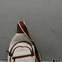 Alldaily Large Sling Bag for Women Crossbody Purse Leather Fashionable Trendy Chest Bag for Travel, Fanny Pack (White)