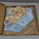 Foilswirl 28 Pcs Bridal Shower Game Ring Toss Bridal Shower Game Set Include 1 Diamond Board 15 Wooden Diamond Rings 12 Hooks for Wedding Engagement Bachelorette Party Favors