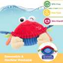 hahaland Baby Toys 6-12 Months - Bouncing Singing Crab Crawling Dancing Jumping Crab Baby Boy Girl Gift for 6 7 8 9 10 11 12 18 Month Musical Tummy Time Sensory Toddler Toys 1 Year Old Birthday Gift