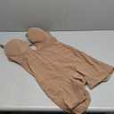 Slimers Body Shaper for Women Tummy Control U Plunge Backless Full Body Shapewear Mid Thigh Mesh strapless Bodysuit Top (Small, Beige)