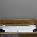 CAXXA 3-Tier Rolling Metal Storage Organizer - Mobile Utility Cart Kitchen Cart with Caster Wheels, White