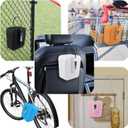 Portable Combination Lock Box with 15.7-inch Cable, Zinc Alloy Dial, Large Capacity, Secure Storage for Travel, Home, and Outdoor Use, Anti-Theft Safe, Easy Reset 3-Digit Code,Black