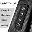Mirakel Shiatsu Neck & Back Massager with Heat - Deep Tissue Neck, Back & Shoulder Pain Relief - Ergonomic Design Shoulder Massager, Electric Kneading Whole Body Massage Pillow Gifts for Women, Men Gun Gray Green