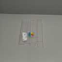 Skylety 8 Pieces Clear Racks Acrylic Domino Trays Holders Acrylic Domino Holders Organizer Tray Racks for Mexican Train, Dominoes Not Included