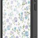 Wildflower Cases - Compatible with iPhone 15 Pro Max | Protective Black Bumper, 6.5ft Drop Test Certified, Women Owned Small Business | Aesthetic Coquette Trendy Flower | Lilac & Blue Floral