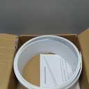 82.5" x 3.5" White PVC Vertical Blind Replacement Slats Curved Smooth (5 Pack)