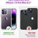 Diaclara Designed for iPhone 14 Pro Max Case, Full Body Rugged Case with Built-in Touch Sensitive Anti-Scratch Screen Protector, with Camera Lens Protector for iPhone 14 Pro Max 6.7" (Clear)