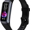 Fitness Tracker with Heart Rate/Blood Oxygen/Sleep Monitor, 20+ Sports Modes Smart Watches for Women/Men, Activity & Step Tracker Smart Watch for Android/iOS Phones, Black