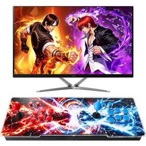Pandora's Box Retro Arcade Game Console, 29,800 Built-in Games, 1-4 Players, HDMI & VGA Output for 4K TV/PC/Projector, All-in-one Control Console with Extended Shafts, Plug & Play
