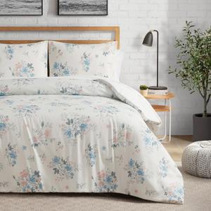 Lucky Brand Clarie Floral Comforter Set - King Size - 3 Piece Luxurious Bedding Ensemble
