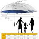 68/62/54 Inch UPF50+ Sun Umbrella UV Protection UV Umbrellas for Sun Protections Windproof Large Golf Umbrella Auto Open and Vented Double Canopy Umbrellas for Rain