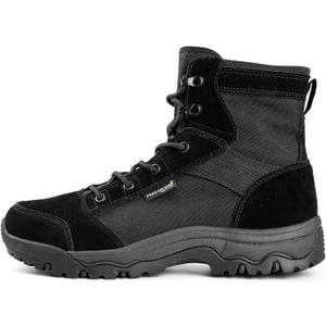 FREE SOLDIER Men's Tactical Hiking Boots - Lightweight & Comfortable Work & Combat Boots, 6 Inches (Black, 10.5)