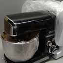 Kitchen in the box Stand Mixer,3.2Qt Small Electric Food Mixer,6 Speeds Portable Lightweight Kitchen Mixer for Daily Use with Egg Whisk,Dough Hook,Flat Beater (Black)