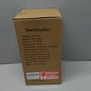 GyroVu Candle Warmer Lamp with Timer, 3-Level Dimmable Candle Lamps Vintage Glass Shade, Candle Warmer Light Wax Melt Warmer for Scented Wax, Black Warmer Lamp for Women Home Decor (2 Bulbs Included)