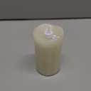 Flickering Flameless Candles with 3D Moving Flame, Last 1000+ Hours Battery Operated Candles with Timer, Ivory Real Wax Pillar Electric LED Candle for Wedding Christmas Party/3" x 5"