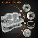 2 Pcs Front Brake Caliper w/Bracket Fit for 2008-2020 Cadillac Escalade, 2008-2020 Chevy GMC Avalanche Silverado 1500 Express Suburban Tahoe Sierra Yukon, Replace for 18B4918A 18B4919A