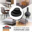 Felt Furniture Pads 235 PCS X-Protector! Huge Quantity of Black Furniture Pads for Hardwood Floors with Many Big Sizes Your Ideal Wood Floor Protectors for Furniture.