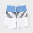 PATPAT Family Matching Swimsuits Swimwear: Mommy and Me Striped Spliced One-Piece Matching Swimsuits Set