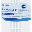 Fil-fresh PWWCT150 Pool Filters Cartridge Compatible with Waterway Clearwater II 150 & Pro-Clean 150, Replaces Pleatco PWWCT150, Waterway 817-0150N, Unicel 8414, Filbur FC-1287, 150 Sq.ft