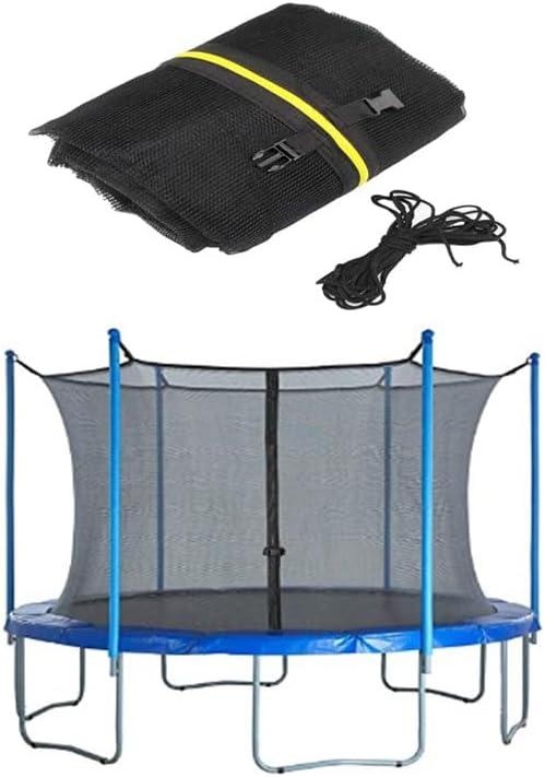 Trampoline Safety Enclosure Net PE Trampoline Flex Net Replacement for 6 Poles Round Frame Trampolines (12")