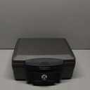 Fireproof Document Box with Combination Lock, Fireproof Water Resistant Hard Case Safe Box for Important Documents Certificates Laptop Passports (Black)