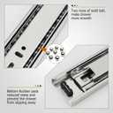 LONTAN Heavy Duty Full Extension Ball Bearing Drawer Slides 8 10 12 14 16 18 20 22 24 Inch Side Mount File Cabinet Rails Dresser Runner Kitchen Cabinet Drawer Glides 100 LB Capacity (20 inch，1 Pair)