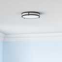 Flush Mount Ceiling Light Black, 30W 4000Lm 5CCT Dimmable LED Ceiling Light Fixture, 2700K/3000K/4000K/5000K/6500K Adjustable 10 Inch for Hallway Bedroom Bathroom Kitchen Closet Offices, Set of 2