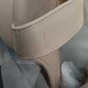 High Heels for Kids Sandals Big Girls Dress Shoes Flower Girl Shoes for Wedding Party Pageant Round Open Toe Ankle Strap Dress Sandals Platform Heels Chunky Pumps for Little Big Kids (Nude Nubuck), Size: 6 Big Kid