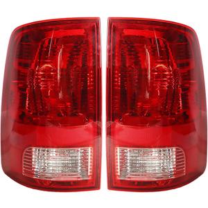 WFLNHB 1 Pair Tail Light Replacement for 2009-2018 Ram 1500 2500 3500 Taillamp Rear Break Light Lamp Assembly 55277415AF 55277414AF Passenger and Driver Side
