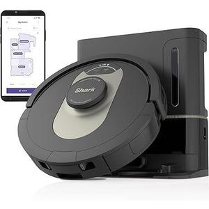 Shark AV2501AE AI Robot Vacuum with XL HEPA Self-Empty Base, Bagless, 60-Day Capacity, LIDAR Navigation, Perfect for Pet Hair, Compatible with Alexa, Wi-Fi Connected, Carpet & Hard Floor, Black