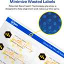 Avery Printable Address Labels with Sure Feed, 1" x 2-5/8", Glossy Clear, 300 Blank Mailing Labels for Laser and Inkjet Printers 