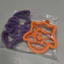 Kamehame Halloween Silicone Pancake Molds for Skull, Ghost, Bat and Pumpkin Shape Pancakes, 4 Pack Nonstick Pancake Shaper for kids, Fun Halloween Cake Ring Mold for Griddle Cooking