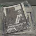 Dunwell Small Presentation Book 5.5x8.5 (2-Pack, Black), 24 Pockets Display 48 Half Size Pages, Plastic Binders with Sleeves, 5.5 x 8.5 Mini Booklets, Acid-Free Poly