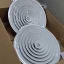 Repa Market 14 Inch (Neck) Round Aluminum Ceiling Diffuser/White Powder Coated HVAC Vent Cover/Multi-Directional Air Distribution/Supply & Exhaust Airflow for Industrial & Home Ventilation