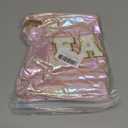 Hiroyuki Iridescent Makeup Bag, 14 inches Cosmetic Bag, Large Capacity Travel Pouch (Face, pink)