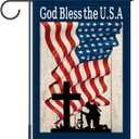 Memorial Day Patriotic Garden Flag 12x18 Inch Double Sided, USA flag 4th of July Independence Day Yard Outdoor Decoration, Fourth of July Deals