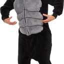 Funziez! Gorilla Costume - Adult Plush One Piece Animal (Medium, Black)