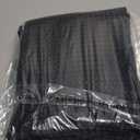 MitoVilla Extra Long 72x84 Shower Curtain Set with Snap-in Liner, Black Waffle XL Heavyweight Fabric Cloth Shower Curtains for Modern Luxury Hotel Spa Bathroom Decor