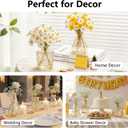 RUCKACE Bud Vases in Bulk 22 Gold Glass Small Vases Flower Vase for Centerpiece Table Wedding Decorations Home Decor Party