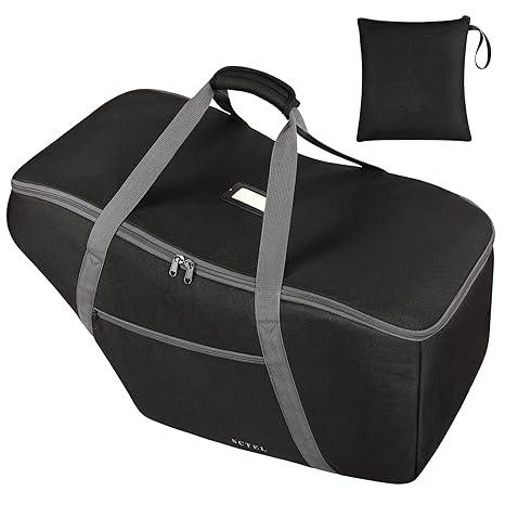 SCTEL Car Seat Travel Bag Fit Graco SnugRide 35 Lite and Base, Chicco KeyFit 30 and Base, Car seat Bags for Air Travel, Padded Infant Carrier Bag with side pocket and Protective Feet, Extra small Bag