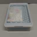 WIBIMEN Mini Ice Cube Trays, 0.55” Tiny Pebble Ice for Iced Coffee & Cocktails, Fast Chill, Easy Twist Release, Stackable with Lid & Storage Bin (2 Pack, Blue)