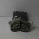 Stonewashed Cotton Quilt Set Full Queen Size, Ultra Soft Oversized Bedspread Coverlet Set, Lightweight Crinkle Box Stitch Bedding Sets for All Season, with 2 Shams, Olive Green